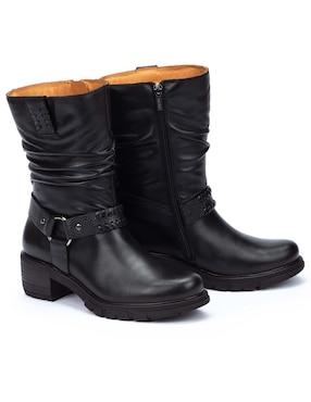 Bota media pierna Pikolinos de piel para mujer