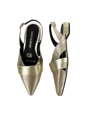 Balerina Savvy de piel para mujer