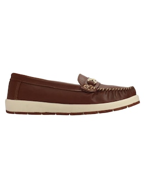 Mocasín Leon de piel para mujer