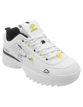 Tenis Lotto Wicked Snoopy Follow Me Para Mujer