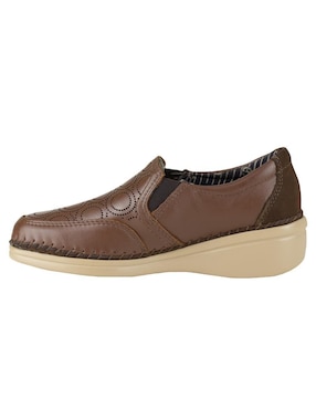 Mocasín Lobo Solo de piel para mujer