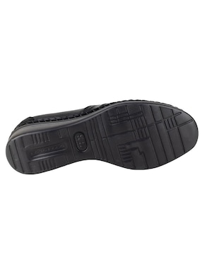 Mocasín Lobo Solo de piel para mujer