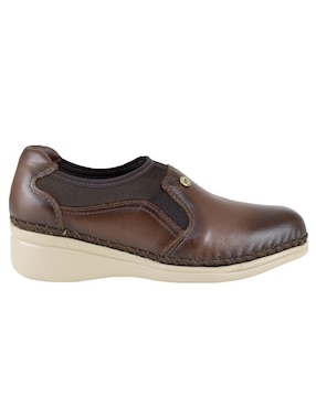 Mocasín Lobo Solo de piel para mujer