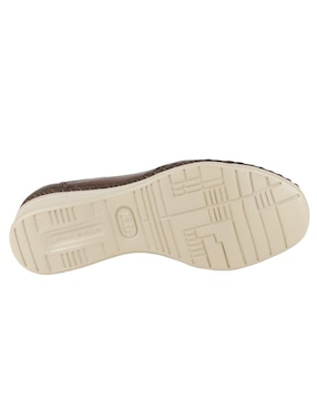 Mocasín Lobo Solo de piel para mujer