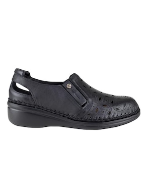 Mocasín Lobo Solo de piel para mujer