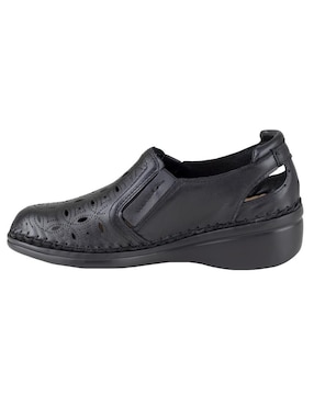 Mocasín Lobo Solo de piel para mujer
