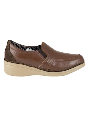 Mocasín Lobo Solo de piel para mujer