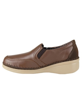 Mocasín Lobo Solo de piel para mujer