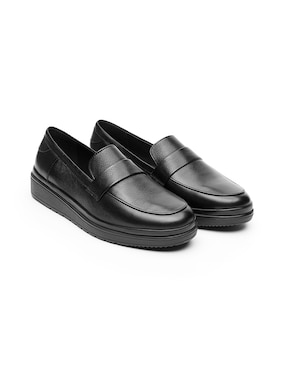 Mocasín Quirelli de piel para mujer