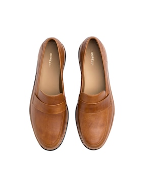Mocasín Quirelli de piel para mujer