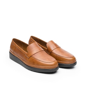Mocasín Quirelli de piel para mujer