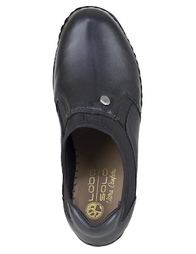 Mocasín Lobo Solo de piel para mujer
