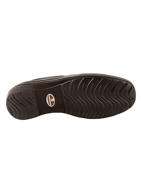Mocasín Verde Tabaco de piel para mujer