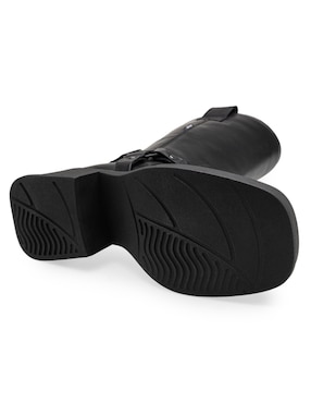 Bota arriba del tobillo Levis de piel para mujer