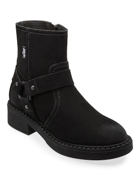 Bota arriba del tobillo Levis de piel para mujer