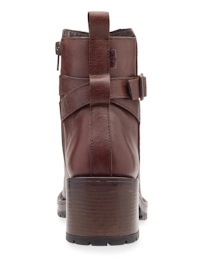 Bota arriba del tobillo Levis de piel para mujer