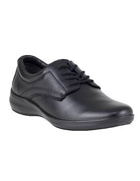 Zapato Verde Tabaco de piel para mujer
