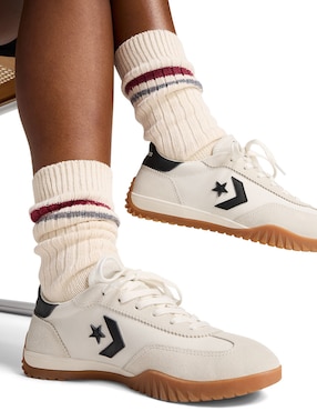 Tenis Converse Run Star Trainer Ox Egret/Black/Honey para mujer