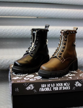 Bota arriba del tobillo Elán Choose Your Way de piel para mujer