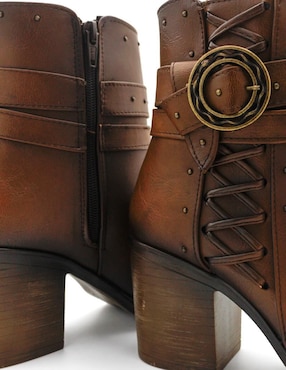 Bota arriba del tobillo Rbcollection de piel para mujer