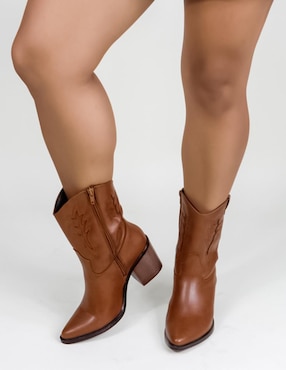 Bota arriba del tobillo Rbcollection de piel para mujer