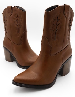 Bota arriba del tobillo Rbcollection de piel para mujer