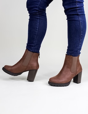 Botín arriba del tobillo Rbcollection de piel para mujer