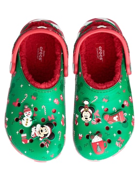 Sandalia Navideña Crocs Mickey Mouse Para Mujer