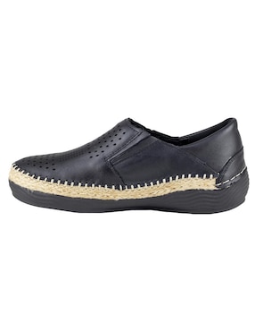 Mocasín Lobo Solo de piel para mujer