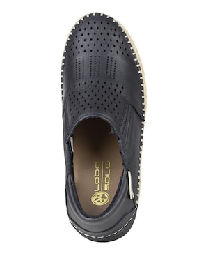 Mocasín Lobo Solo de piel para mujer