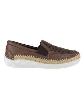 Mocasín Lobo Solo de piel para mujer