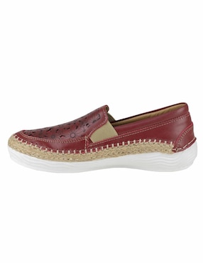 Mocasín Lobo Solo de piel para mujer