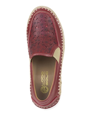 Mocasín Lobo Solo de piel para mujer