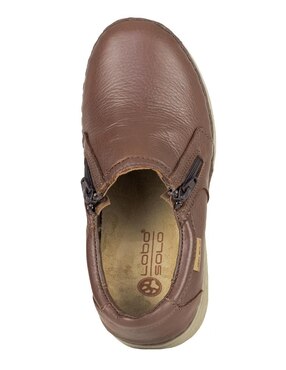 Mocasín Lobo Solo de piel para mujer