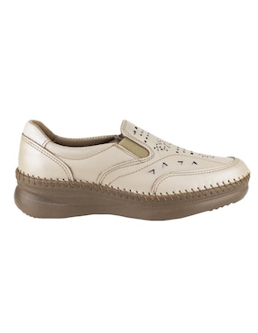 Mocasín Lobo Solo de piel para mujer