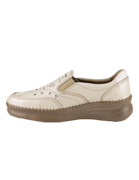 Mocasín Lobo Solo de piel para mujer