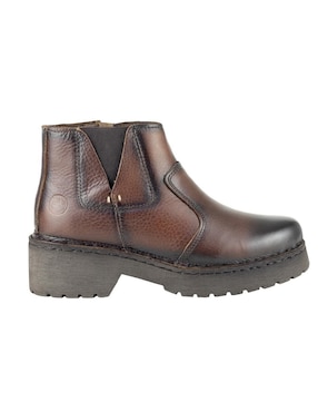 Bota arriba del tobillo Lobo Solo de piel para mujer