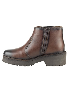 Bota arriba del tobillo Lobo Solo de piel para mujer