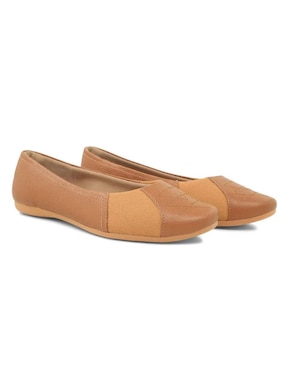 Balerina Usaflex de cuero para mujer