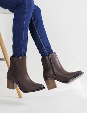 Botín arriba del tobillo Rbcollection de piel para mujer