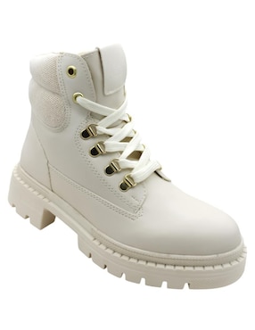 Bota Combat Arriba Del Tobillo Rbcollection De Piel Para Mujer