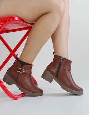 Botín al tobillo Rbcollection de piel para mujer