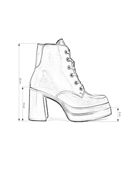 Bota arriba del tobillo Dasalo de piel para mujer