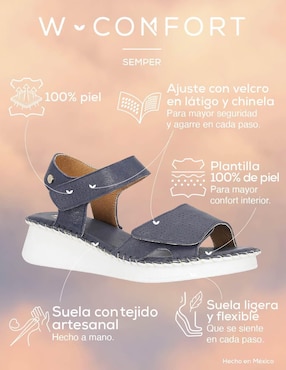 Sandalia W Confort para mujer