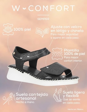 Sandalia W Confort para mujer