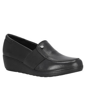 Zapato W Confort De Piel Para Mujer