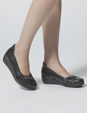 Zapato W Confort de piel para mujer