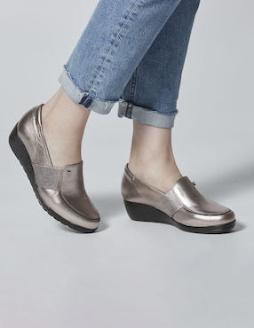 Zapato W Confort de piel para mujer