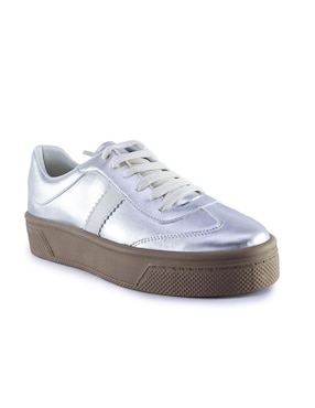 Tenis Queen Bee Silver Cut para mujer