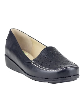 Mocasín Capricho de piel para mujer